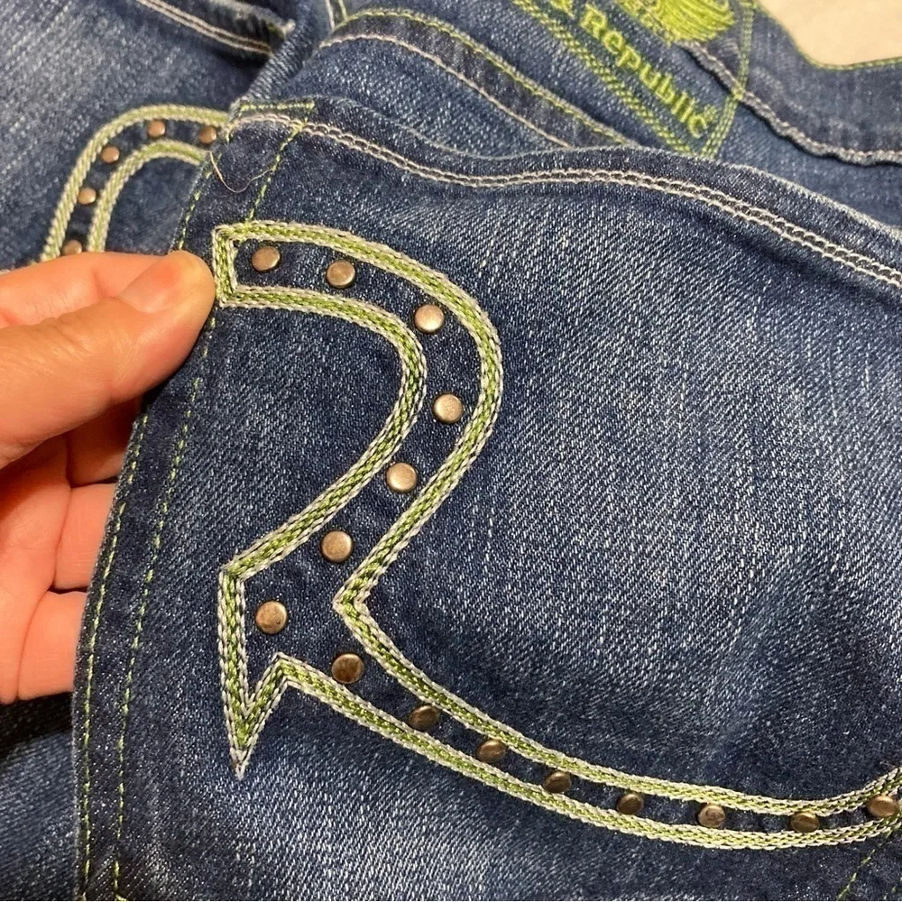 Rock & Republic Boot Cut Jeans Size 38 EUC Y2K Vintage - Picture 14 of 16